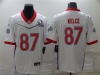 Kansas City Chiefs #87 Travis Kelce White 2022 AFC Pro Bowl Jersey