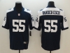 Dallas Cowboys #55 Leighton Vander Esch Thanksgiving Blue Vapor Limited Jersey