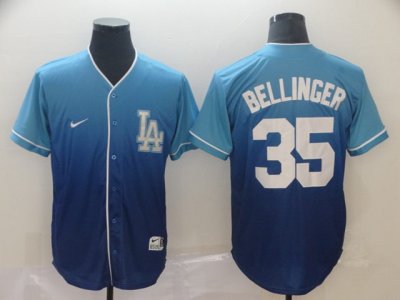 Los Angeles Dodgers #35 Cody Bellinger Blue Drift Fashion Jersey