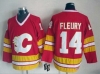 Calgary Flames #14 Theoren Fleury 1989 CCM Vintage Red Jersey