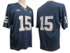 NCAA Penn State Nittany Lions #15 Navy College Football Jersey