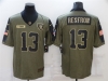 Las Vegas Raiders #13 Hunter Renfrow 2021 Olive Salute To Service Limited Jersey