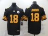 Pittsburgh Steelers #18 Diontae Johnson Color Rush Black Limited Jersey