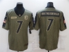 Pittsburgh Steelers #7 Ben Roethlisberger 2021 Olive Salute To Service Limited Jersey