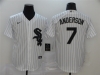 Chicago White Sox #7 Tim Anderson White Cool Base Jersey