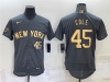 New York Yankees #45 Gerrit Cole Charcoal 2022 MLB All-Star Game Flex Base Jersey