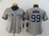 Women's New York Yankees #99 Aaron Judge Gray Cool Base Jersey