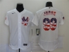 New York Yankees #99 Aaron Judge White USA Flag Fashion 2020 Flex Base Jersey