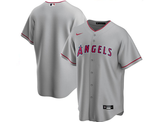 Los Angeles Angels Custom #00 Gray Cool Base Jersey - Click Image to Close