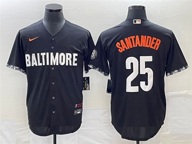 Baltimore Orioles #25 Anthony Santander Black 2023 City Connect Jersey - Click Image to Close
