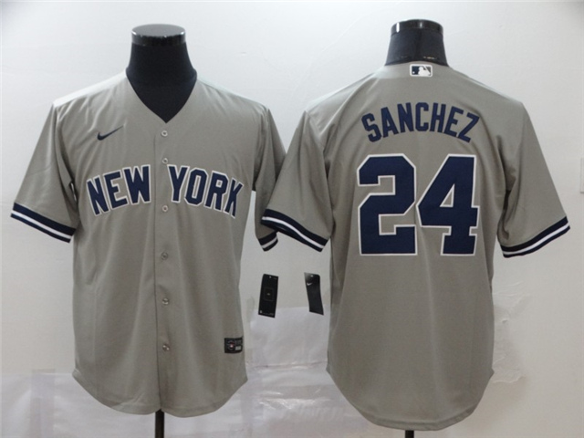 New York Yankees #24 Gary Sanchez Gary Cool Base Jersey - Click Image to Close