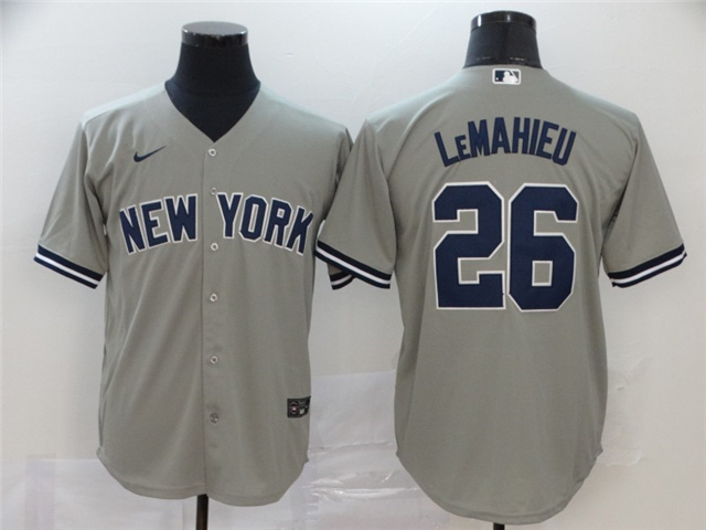 New York Yankees #26 DJ LeMahieu Gary 2020 Cool Base Jersey YANKEES26CBG2020 New York ...