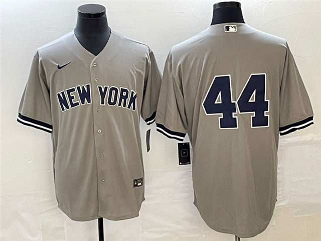 New York Yankees #44 Reggie Jackson Gray Without Name Cool Base Jersey - Click Image to Close