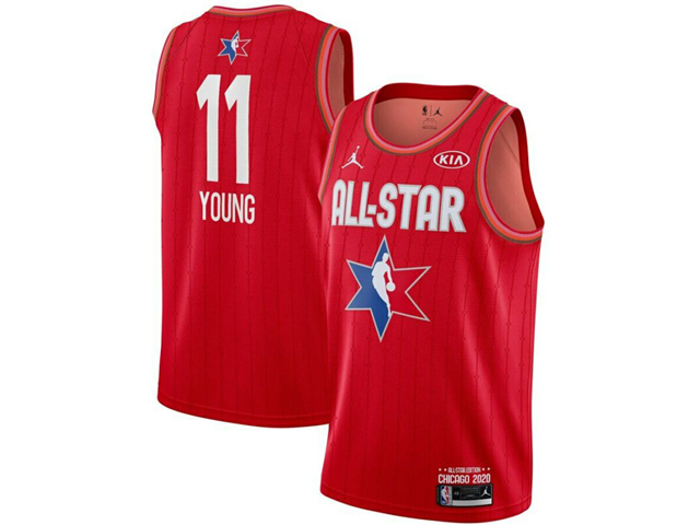 2020 NBA All-Star Game #11 Trae Young Red Swingman Jersey|ALLSTAR11R ...