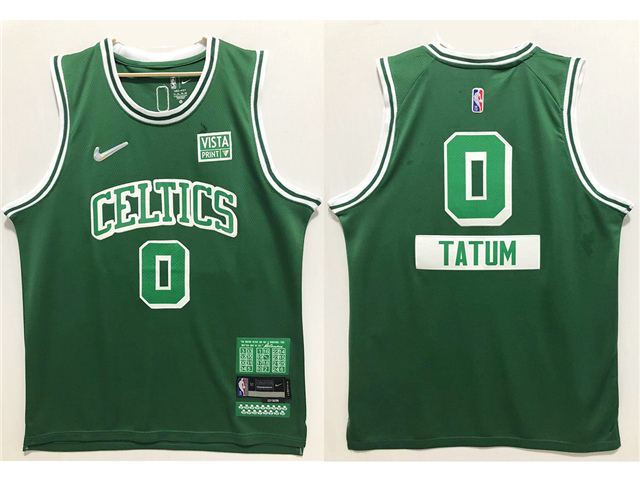 Boston Celtics #0 Jayson Tatum 2021-22 Green City Edition Swingman Jersey - Click Image to Close
