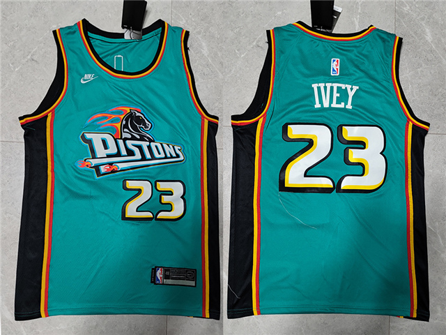 Detroit Pistons #23 Jaden Ivey 2022-23 Teal Classic Edition Swingman Jersey - Click Image to Close
