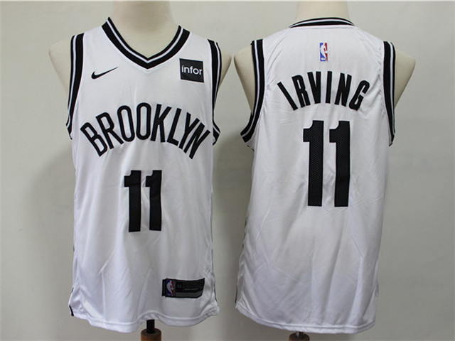 Brooklyn Nets #11 Kyrie Irving White Swingman Jersey - Click Image to Close
