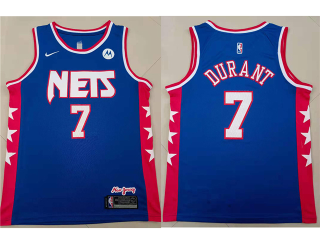 Brooklyn Nets #7 Kevin Durant Blue Classic Edition Swingman Jersey - Click Image to Close
