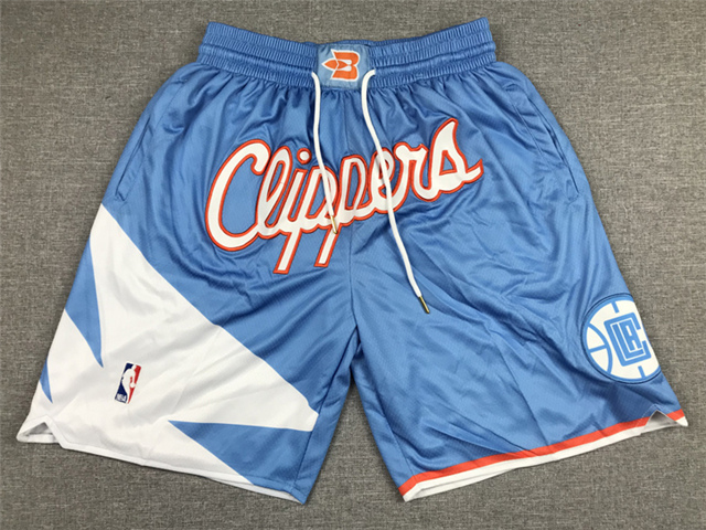 Los Angeles Clippers Just Don Clippers Light Blue City Edition Basketball Shorts - Click Image to Close