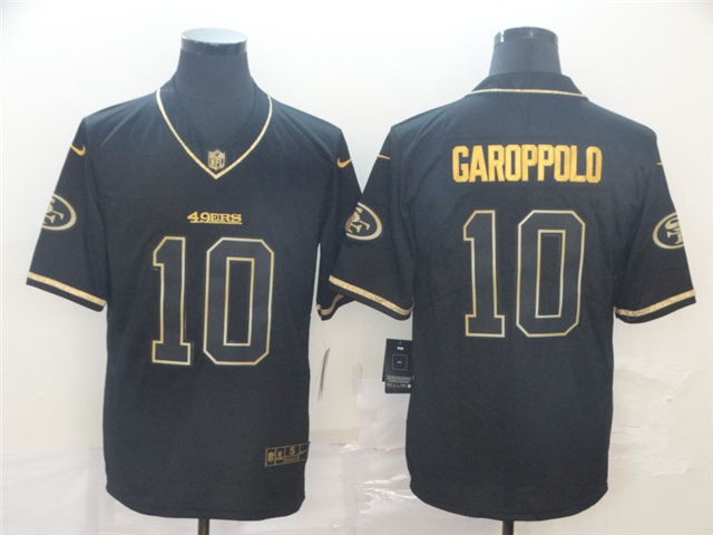 San Francisco 49ers #10 Jimmy Garoppolo Black Gold Vapor Limited Jersey - Click Image to Close