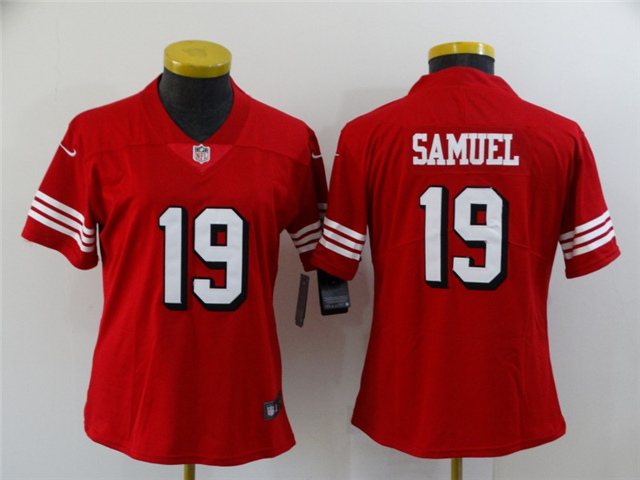 Women's San Francisco 49ers #19 Deebo Samuel Red Alternate Vapor Limited Jersey - Click Image to Close