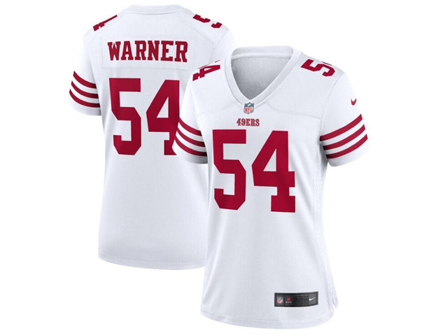Womens San Francisco 49ers #54 Fred Warner 2022 White Vapor Limited Jersey - Click Image to Close