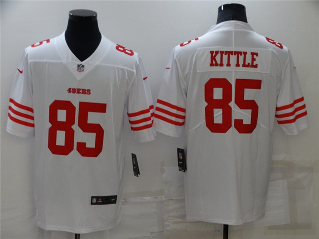San Francisco 49ers #85 George Kittle 2022 White Vapor Limited Jersey - Click Image to Close