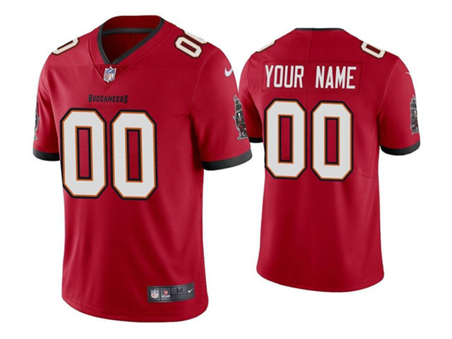 Tampa Bay Buccaneers #00 Red Vapor imited Custom Jersey - Click Image to Close