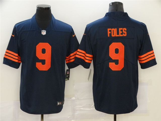 Chicago Bears #9 Nick Foles Alternate Blue Vapor Limited Jersey - Click Image to Close