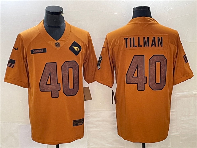 Arizona Cardinals #40 Pat Tillman 2023 Brown Salute To Service Limited Jersey - Click Image to Close