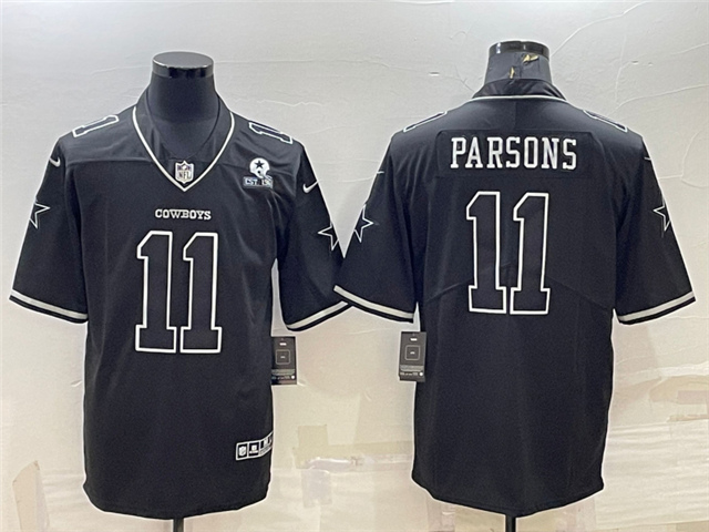 Dallas Cowboys #11 Micah Parsons Black Shadow Limited Jersey - Click Image to Close