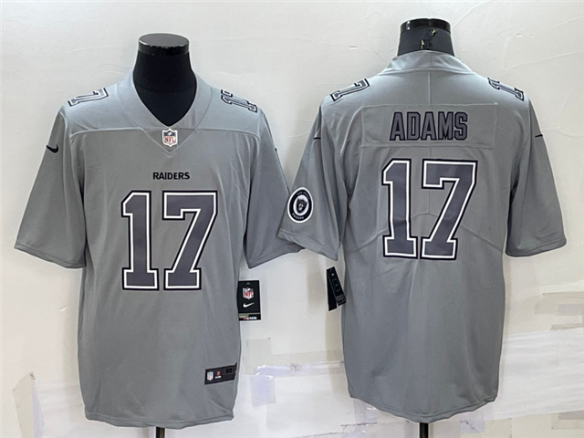 Las Vegas Raiders #17 Davante Adams Gray Atmosphere Fashion Limited Jersey - Click Image to Close