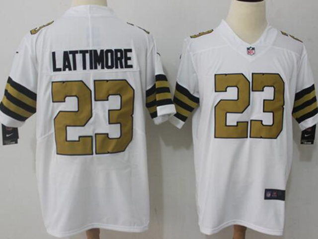 New Orleans Saints #23 Marshon Lattimore White Color Rush Limited ...
