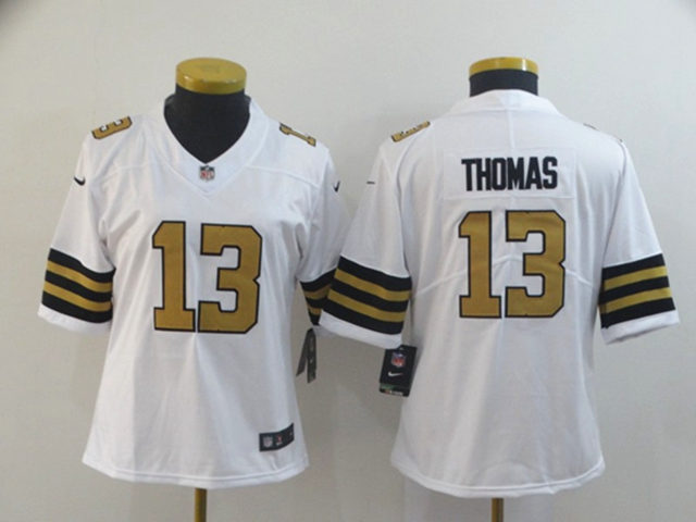 Women's New Orleans Saints #13 Michael Thomas White Color Rush Limited Jersey - Click Image to Close