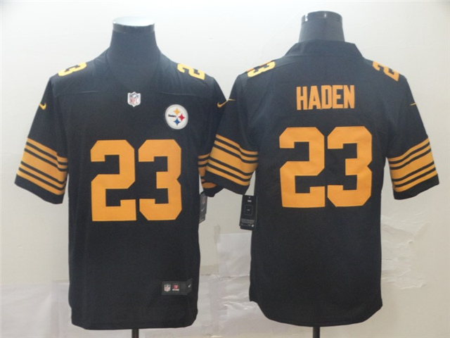 Pittsburgh Steelers #23 Joe Haden Black Color Rush Limited Jersey - Click Image to Close