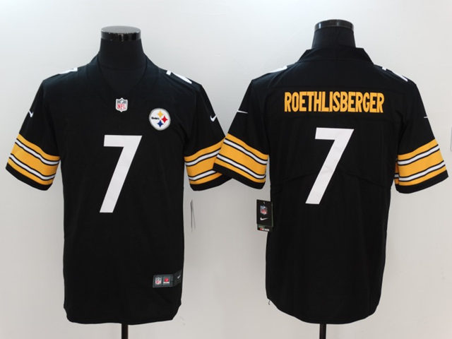 Pittsburgh Steelers #7 Ben Roethlisberger Black Vapor Limited Jersey - Click Image to Close