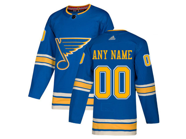 St. Louis Blues #00 Alternate Blue Custom Jersey - Click Image to Close