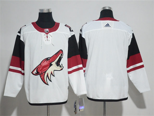 Arizona Coyotes Blank White Team Jersey - Click Image to Close