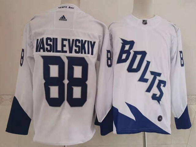 Tampa Bay Lightning #88 Andrei Vasilevskiy White 2022 Stadium Series Jersey - Click Image to Close