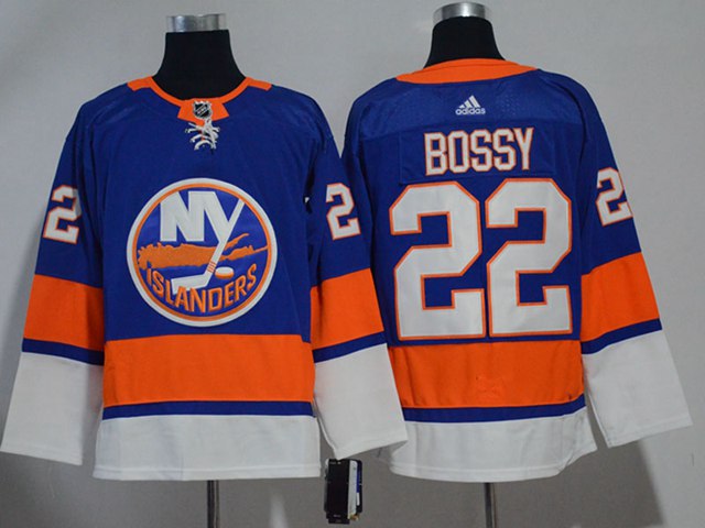 New York Islanders #22 Mike Bossy Blue Jersey - Click Image to Close
