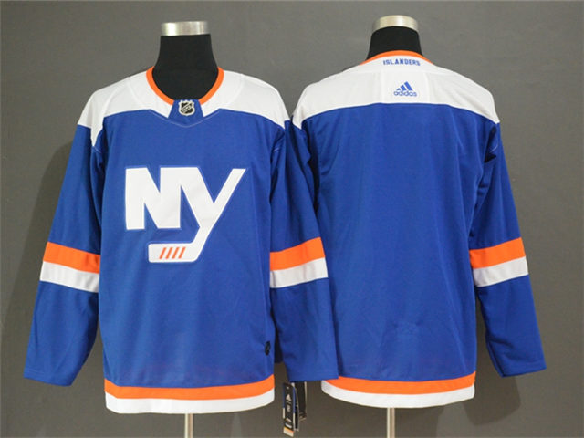 New York Islanders Blank Alternate Blue Team Jersey - Click Image to Close