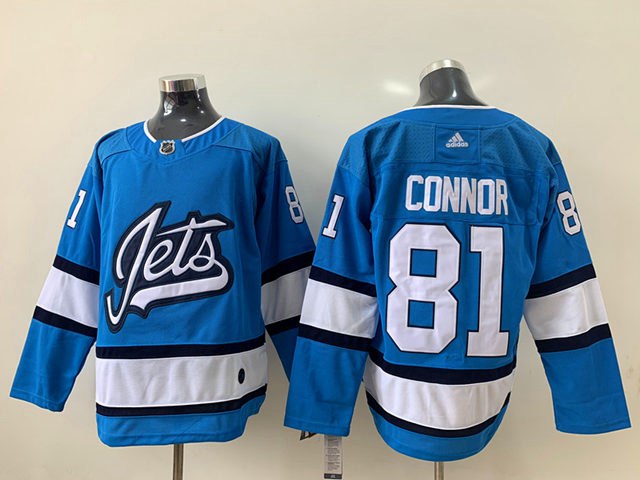Winnipeg Jets #81 Kyle Connor Alternate Blue Jersey - Click Image to Close
