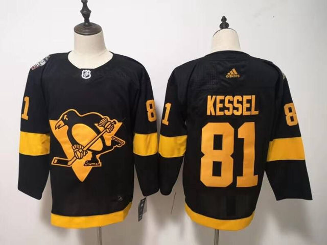 Pittsburgh Penguins #81 Phil Kessel Black 2019 Stadium Series Jersey - Click Image to Close