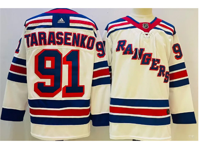 New York Rangers #91 Vladimir Tarasenko White Jersey - Click Image to Close