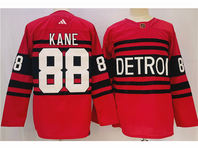 Detroit Red Wings #88 Patrick Kane Red Reverse Retro 2.0 Jersey - Click Image to Close