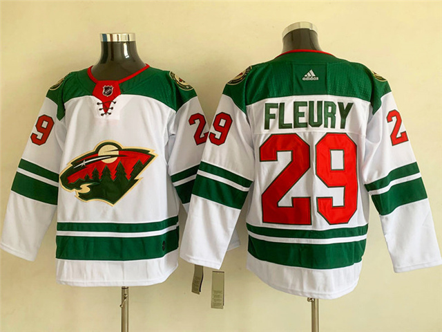Minnesota Wild #29 Marc-Andre Fleury White Jersey - Click Image to Close