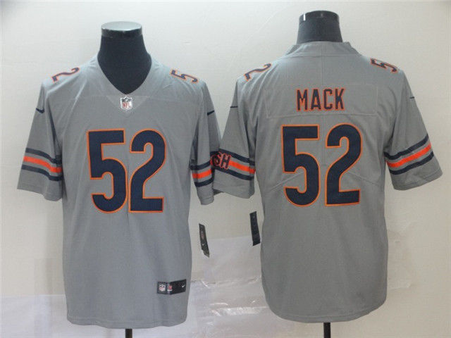 Chicago Bears #52 Khalil Mack Gray Inverted Limited Jersey - Click Image to Close